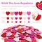 Wrapables Heart Shaped Self-Adhesive Glitter Foam Stickers, For Arts & Crafts, Decorations, Valentines Day, Mothers Day (200pcs)